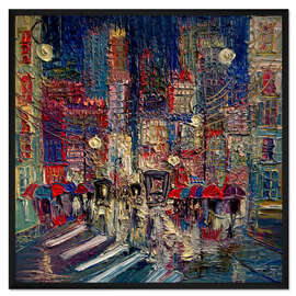 Gerahmter Kunstdruck Auf den Straßen der Stadt