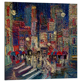 Magnettafel Auf den Straßen der Stadt