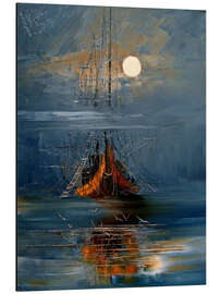 Magnettafel Schiffahrt durch den Nebel