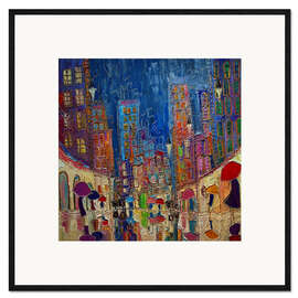 Framed art print Colourful skyscrapers