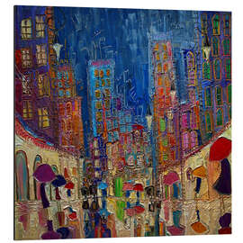 Magnettafel Bunte Hochhäuser