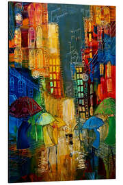 Magnettafel Ein regnerischer Tag in der Stadt