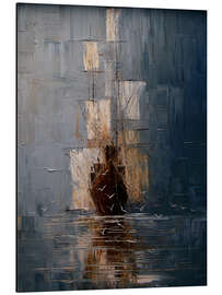 Magnettafel Ein Schiff begleitet von Möwen