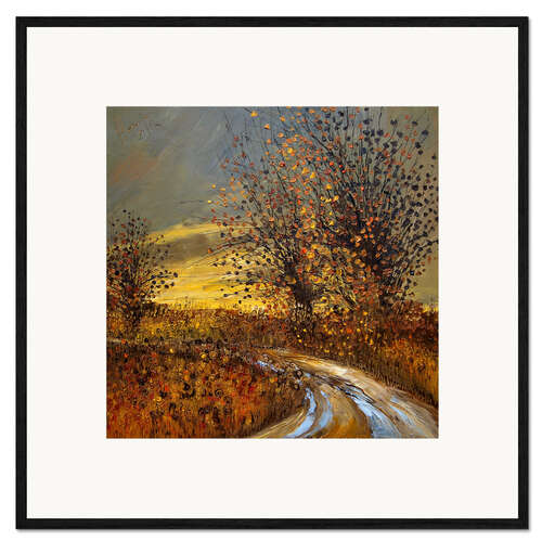 Innrammet kunsttrykk October