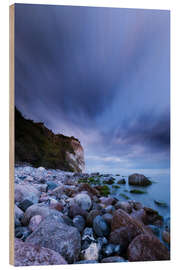 Tableau en bois Evening mood at Cape Arkona