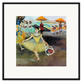 Framed art print Dancer bowing with Flowers (1878)