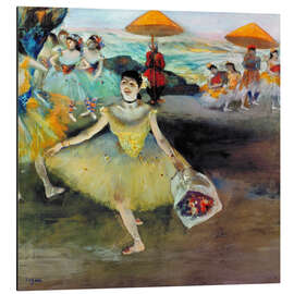 Magnettafel Tänzerin mit Blumen verneigt sich (1878)