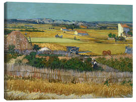 Canvastavla The Harvest, Wheatfield (1888)