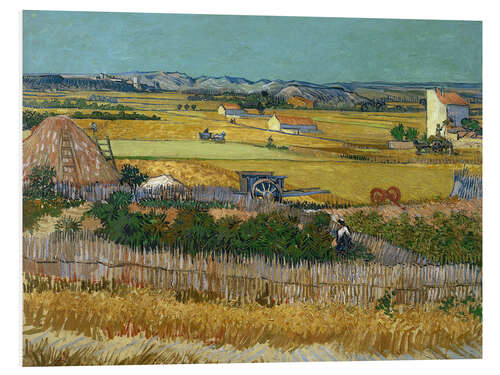 Tableau en PVC The Harvest, Wheatfield (1888)