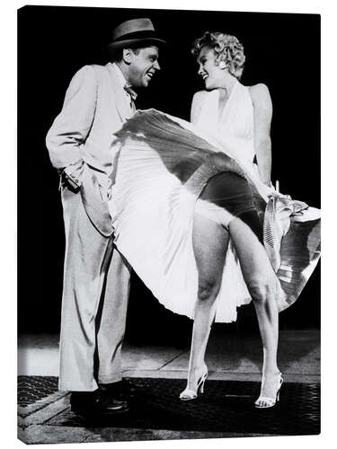 Obraz na płótnie Marilyn Monroe and Tom Ewell, "The Seven Year Itch", 1955