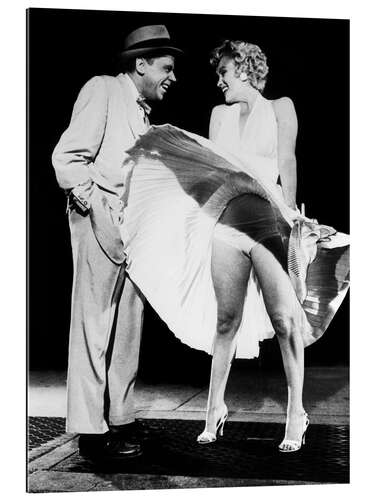 Quadro em plexi-alumínio Marilyn Monroe and Tom Ewell, "The Seven Year Itch", 1955