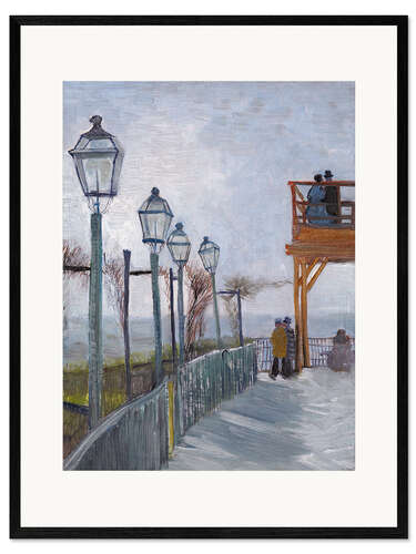 Framed art print At the Moulin de Blute-Fin, Montmartre (1887)