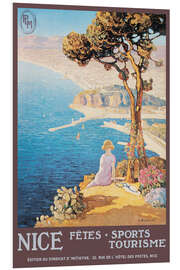 Tableau en PVC Nice, France - French Tourism Poster (1920)