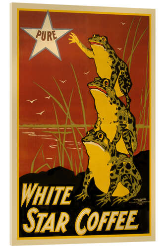 Acrylglas print American Advertising Poster for White Star Coffee (1899)