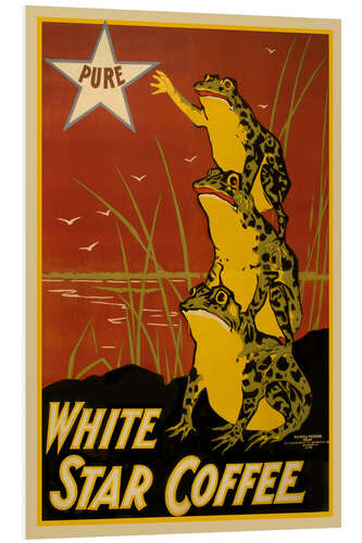 Tableau en PVC American Advertising Poster for White Star Coffee (1899)