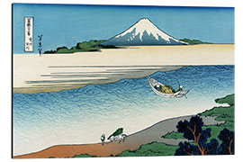 Aluminiumtavla A View of Mount Fuji in Japan (1835)