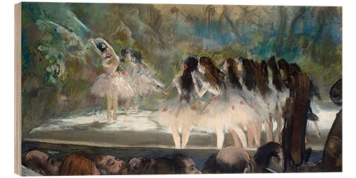 Holzbild Ballett an der Pariser Oper, 1876