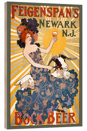 Puutaulu Poster advertising Feigenspan&#039;s Bock Beer from Newark, New Jersey (1890)