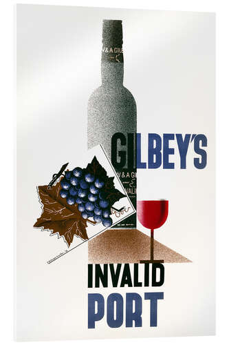Quadro em acrílico Advertisement poster for Gilbey's Invalid Port Wine (1933)