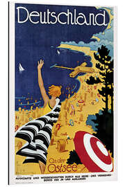 Magnettafel Werbeposter für Deutschlands Ostseeküste, 1930