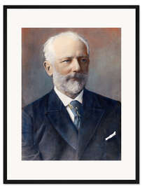 Gerahmter Kunstdruck Piotr Iljitsch Tschaikowsky, russischer Komponist