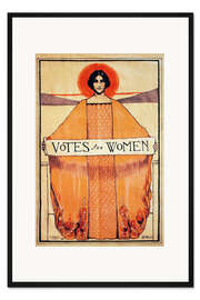 Gerahmter Kunstdruck Amerikanisches Frauenwahlplakat, 1911