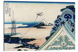 Magnettafel Dach des Hongan-ji Tempels bei Asakusa, Japan (1835)