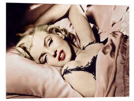 Foam board print Marilyn Monroe, Scene From "How to Marry A Millionaire"