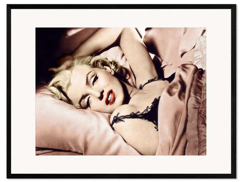 Ingelijste kunstdruk Marilyn Monroe, Scene From "How to Marry A Millionaire"