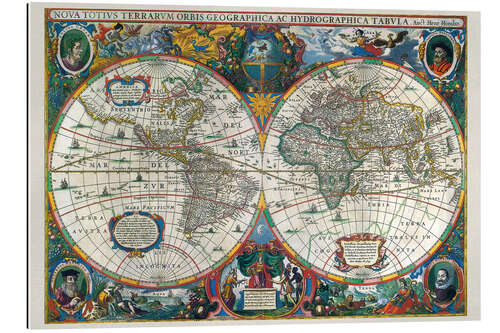 Gallery print World Map, 1630