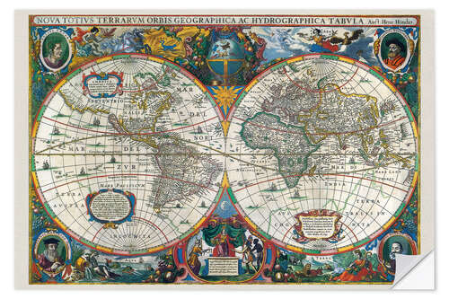 Wall sticker World Map, 1630