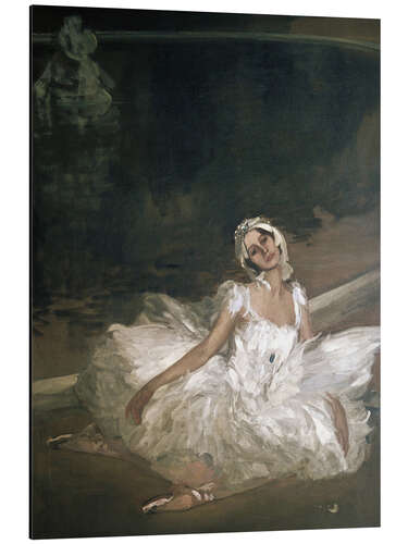 Alubild Anna Pavlova in einer Aufführung von Tschaikowskys "Schwanensee", 1911