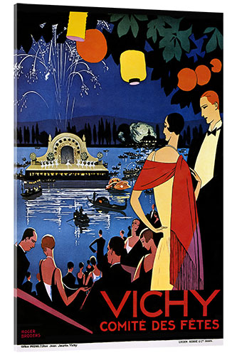 Acrylic print Vichy, Event Poster, 1920