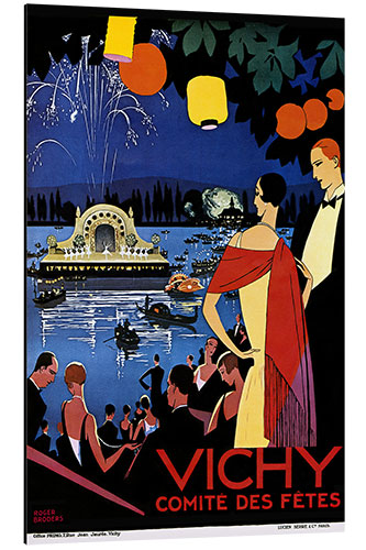 Aluminium print Vichy, Event Poster, 1920