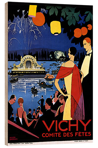 Wood print Vichy, Event Poster, 1920
