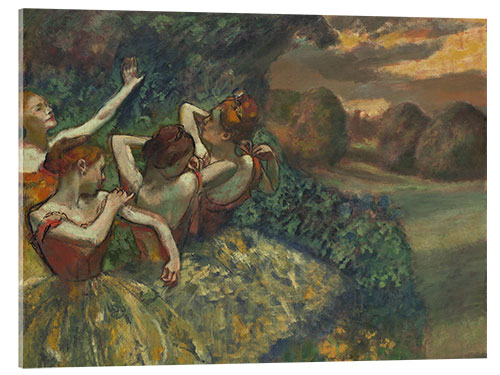Acrylglasbild Vier Tänzerinnen, 1899