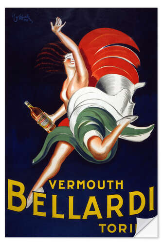 Selvklebende plakat Advertising Poster for Bellardi Vermouth, 1927