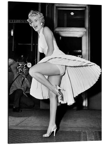 Cuadro de aluminio Marilyn Monroe in the Movie "The Girl' in 'The Seven Year Itch"