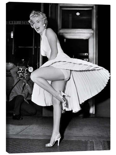 Lærredsbillede Marilyn Monroe in the Movie "The Girl' in 'The Seven Year Itch"