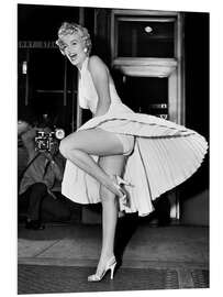 Foam board print Marilyn Monroe in the Movie "The Girl' in 'The Seven Year Itch"