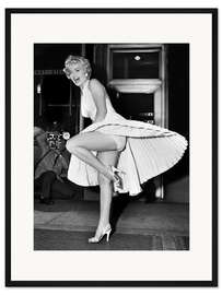 Gerahmter Kunstdruck Marilyn Monroe im Film "Das verflixte siebte Jahr"