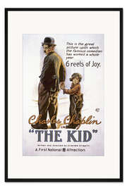 Gerahmter Kunstdruck Charlie Chaplin, "The Kid" ("Der Vagabund und das Kind"), 1920