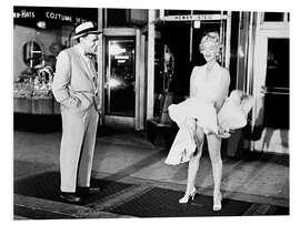 Cuadro de PVC Marilyn Monroe and Tom Ewell, in a Scene From "The Seven Year Itch", 1955