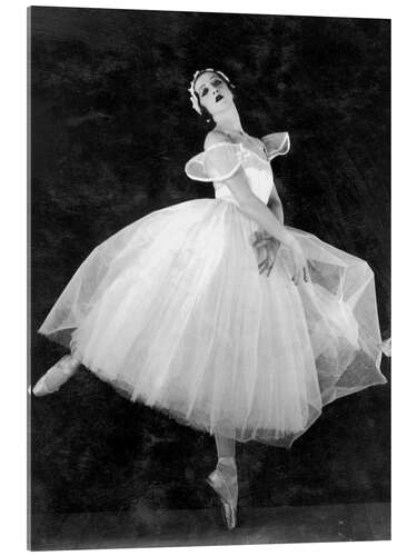 Acrylglasbild Alexandra Danilova in „Les Sylphides“ mit dem Ballet Russe de Monte Carlo, 1933