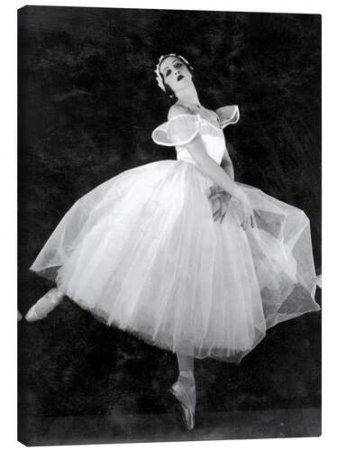 Leinwandbild Alexandra Danilova in „Les Sylphides“ mit dem Ballet Russe de Monte Carlo, 1933