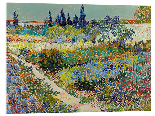 Acrylglasbild Garten bei Arles, 1888