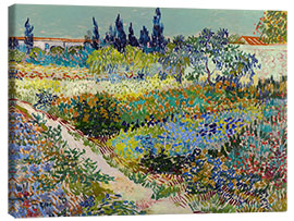 Canvastavla  Garden at Arles, 1888 - Vincent van Gogh