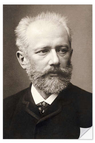 Vinilo para la pared Pyotr Ilyich Tchaikovsky, Portrait