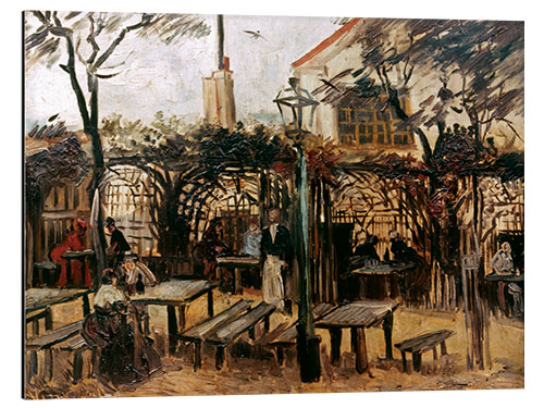 Cuadro de aluminio Local Garden "La Guinguette" in Montmartre, 1886