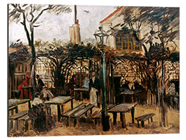 Alubild Gartenlokal "La Guinguette" auf dem Montmartre, 1886